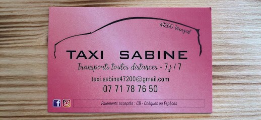 Taxi SABINE, Taxi à Virazeil