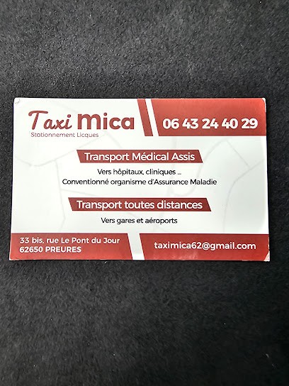 Taxi mica, Taxi à Preures