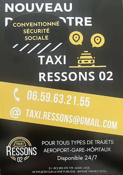 TAXI RESSONS 02 - Taxi Conventionné - Transport Médical, Professionnel & Aéroport, Taxi à Soissons