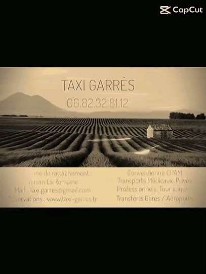 Taxi Garrès Conventionné Cpam / Villeneuve Les Avignon / Vaison La Romaine / Vaucluse Taxi à Villeneuve-lès-Avignon
