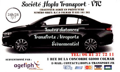 Hopla Transport, Taxi à Colmar